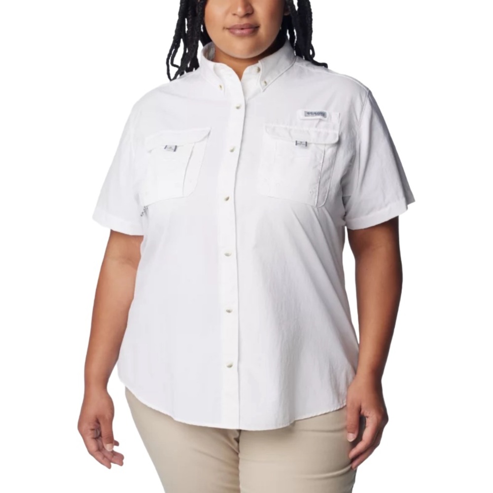 Columbia Women's Plus Size PFG Bahamas short sleeve shirt NWT - Picture 1 of 8